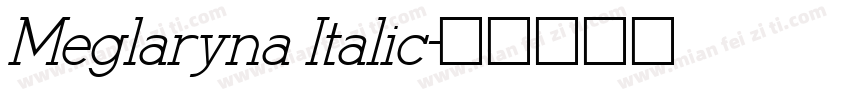 Meglaryna Italic字体转换